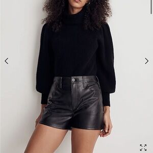 Madewell Faux Leather Perfect Vintage Short